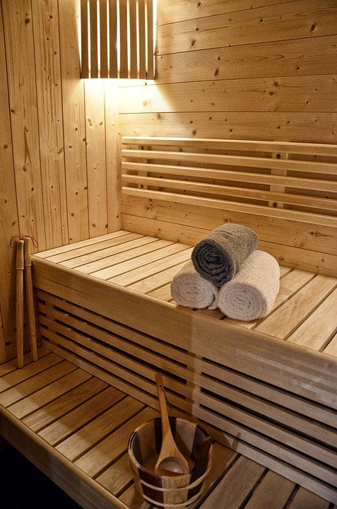 A 5-person sauna installed for a relaxing sauna therapy session.