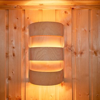 a sauna lamp